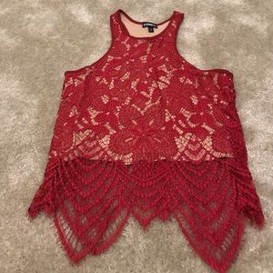 Red Lacey Shirt